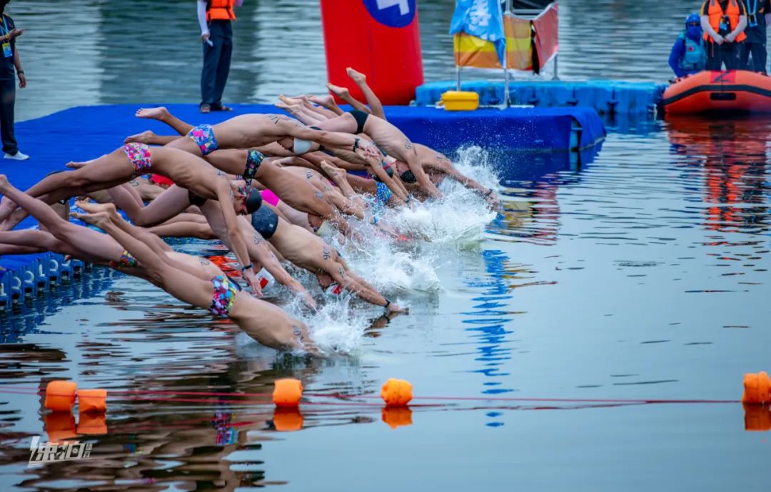 山东省第二十五届运动会公开水域游泳决赛开赛