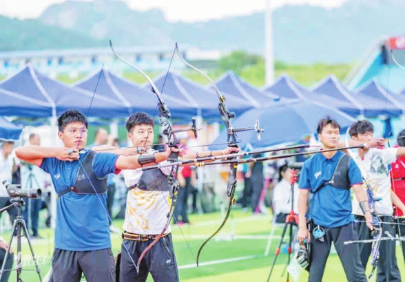 山東省第二十五屆運動會美佳集團杯射箭決賽開賽